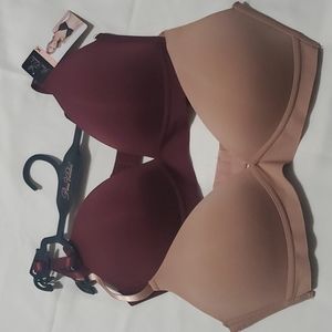 Two Prima Valentina Intimates Wire Free Padded Bras Size 34C